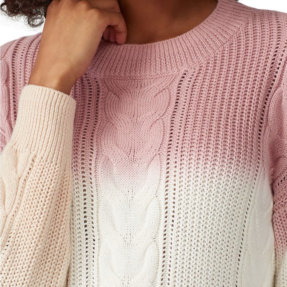 Yara ombré Cable Knit Sweater